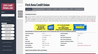First Area Credit Union - USACreditUnions.com