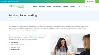 First Associates Loan Servicing - Marketplace Lending