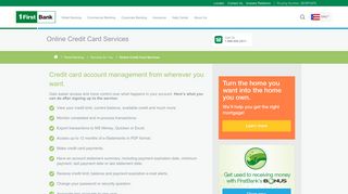FirstBank Puerto Rico English Online Credit Card Services