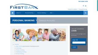 First Bank NJ - Deposit Accounts