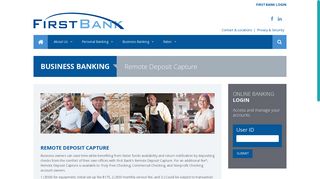 First Bank NJ - Remote Deposit Capture