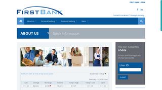 First Bank NJ - Stock Information