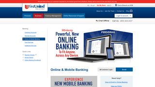 Online and Mobile Banking :: First United Bank