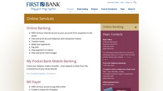 Online Services - First Bank Richmond