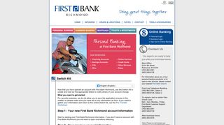 First Bank Richmond - Personal Banking: Personal Checking ...