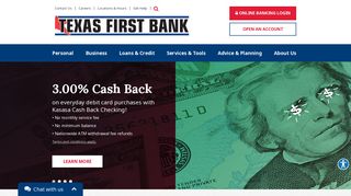 Texas First Bank | Houston, TX - Pasadena, TX - Pearland, TX ...