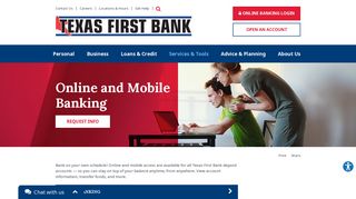 Online and Mobile Banking | Texas First Bank | Houston, TX ...