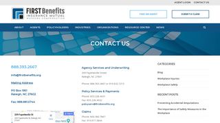 Contact Us - First Benefits Insurance Mutual - Workers Comp