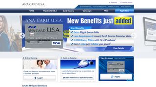 ANA CARD U.S.A. - You can earn 5,000 Bonus miles!