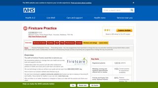Overview - Firstcare Practice - NHS