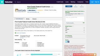 First Castle Federal Credit Union Reviews: 18 User Ratings - WalletHub