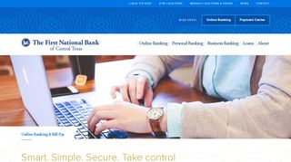 The First National Bank of Central Texas — Online Banking & Bill Pay