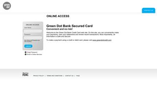 Secured Credit Card Offered By Green Dot Bank