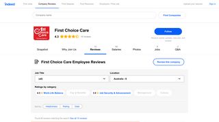 Working at First Choice Care: Employee Reviews | Indeed.com