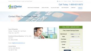 Contact First Choice Debt Relief for your debt settlement needs.