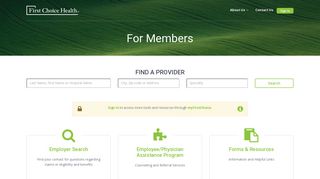 First Choice Health - For Members
