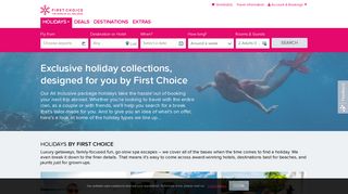 Find & Book Package Holidays 2019 / 2020 | First Choice