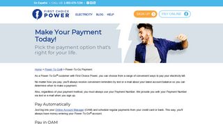 Prepaid Electricity Payment Information | First Choice Power