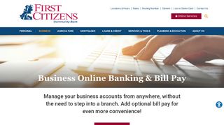 Business Online Banking & Bill Pay | First Citizens Community Bank ...