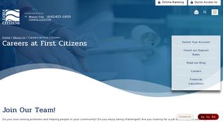 Careers - First Citizens Bank