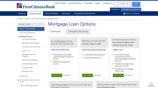 Mortgage Loans | Compare Mortgage Rates | First Citizens Bank