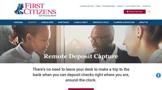 Remote Deposit Capture | First Citizens Community Bank | Mansfield ...