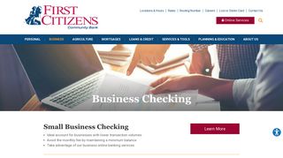 Business Checking Accounts | First Citizens Community Bank ...