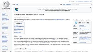 First Citizens' Federal Credit Union - Wikipedia