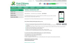 Mobile Banking App - First Citizens