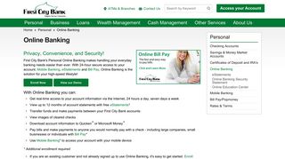 Personal Online Banking - First City Bank