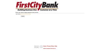 First City Bank - Online Banking - myebanking.net