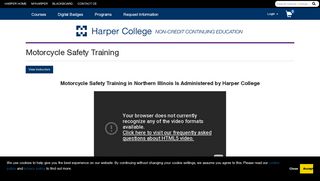 Motorcycle Safety Training | Harper College Continuing Education