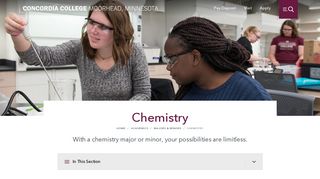 Chemistry · Concordia College