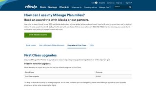 First Class upgrades with Mileage Plan | Alaska Airlines