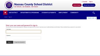 Sign In - Nassau County School District