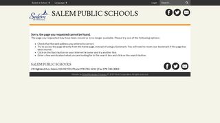 Salem Public Schools -- District Site - FirstClass Documentation