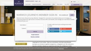 Warwick Journeys - Membership - Warwick Hotels & Resorts