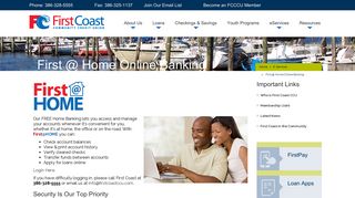 First @ Home Online Banking - First Coast Community Credit Union