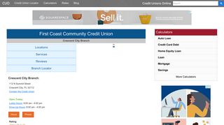 First Coast Community Credit Union - Crescent City, FL at 112 N ...
