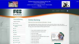 Online Banking - FCB Banks