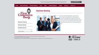 First Commerce Bank > Business Banking