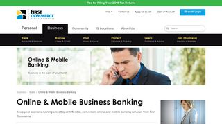 Online & Mobile Business Banking | First Commerce Credit Union