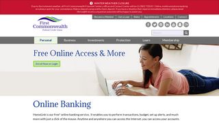 Online Banking - First Commonwealth Credit Union