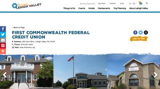 First Commonwealth Federal Credit Union | Lehigh Valley, PA 18109