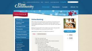 Online Banking - First Community Credit Union