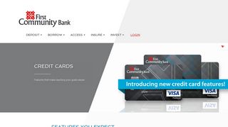 Credit Cards › First Community Bank