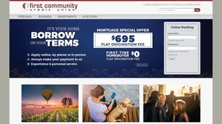 First Community Credit Union: Main Home