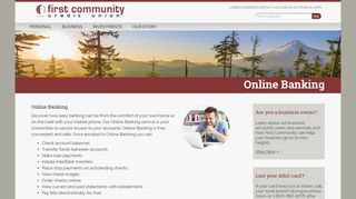 Online Banking - First Community Credit Union