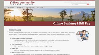 Online Banking & Bill Pay - First Community Credit Union
