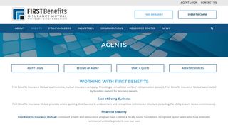 Agents - First Benefits Insurance Mutual - Competitive Workers ...